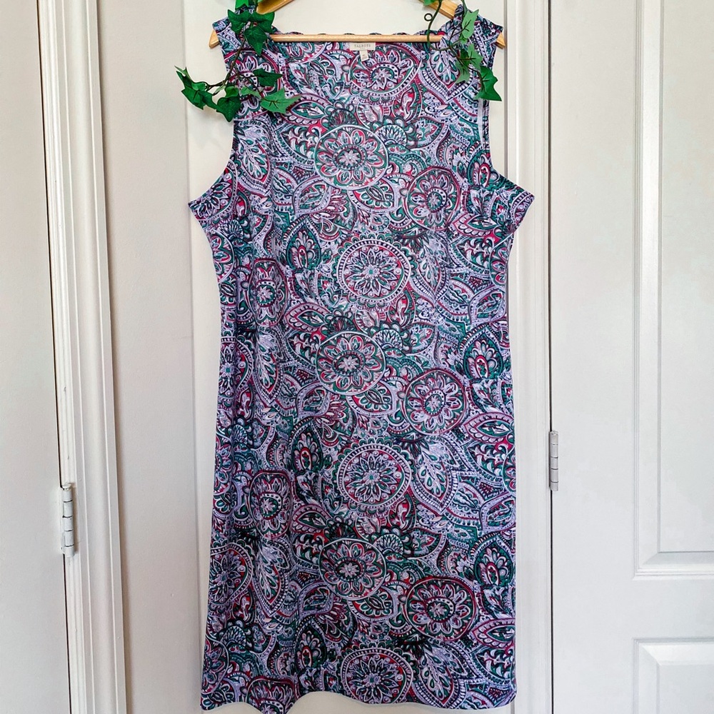 Talbots Multicolored Occasion Dress Size XL